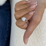 Romy Diamond Engagement Ring, Solid 18K Gold