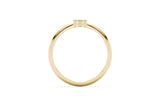 RING 1 FLOWER - 14k Gold Lab Grown Ring 0.07 carat D/VS