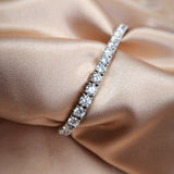 Diamond Tennis Bracelet 14.15 Carat White Gold 14K
