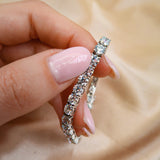 Diamond Tennis Bracelet 14.15 Carat White Gold 14K