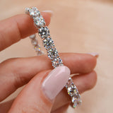 Diamond Tennis Bracelet 14.15 Carat White Gold 14K