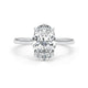Nola Solitaire With Hidden Halo Diamond Engagement Ring, White Gold 18K