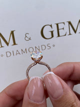 Kim Engagement Ring 3.72 Carat Yellow Gold