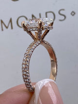 Kim Engagement Ring 3.72 Carat Yellow Gold