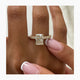 Kiana Pave Diamond Engagement Ring, Yellow Gold 18K