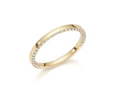 Half Eternity Diamond Ring 0.50 ct TCW , Yellow Gold 14K