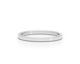 Half Eternity Diamond Ring 0.50 ct TCW , White Gold 14K