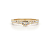 Side Ring Diamond Ring 0.22 ct TCW , Yellow Gold 14K