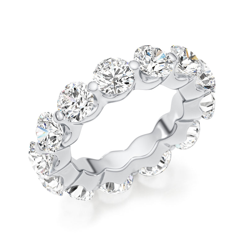 Eternity Diamond Ring 0 ct TCW , White Gold 14K