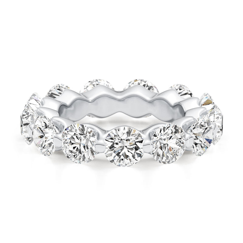 Eternity Diamond Ring 0 ct TCW , White Gold 14K