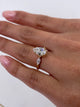 Flora 3 Stone Diamond Engagement Ring, Yellow Gold 18K