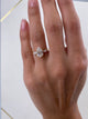 Flora 3 Stone Diamond Engagement Ring, Yellow Gold 18K