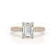 Alaya Pave Diamond Engagement Ring, Yellow Gold 18K