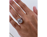 Alice - Oval Cut 3.45 Carat Diamond Engagement Ring