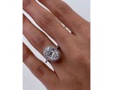 Alice - Oval Cut 3.45 Carat Diamond Engagement Ring