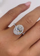 Alice Halo Diamond Engagement Ring, White Gold 18K