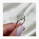 3 Stone Diamond Engagement Ring, Yellow Gold 18K