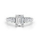Coralie 3 Stone Diamond Engagement Ring, White Gold 18K