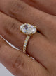 Hailey Pave Diamond Engagement Ring, Yellow Gold 18K