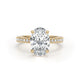 Hailey Pave Diamond Engagement Ring, Yellow Gold 18K