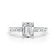 Jasmin Multistone Diamond Engagement Ring, White Gold 18K