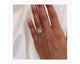 1134|JAYLA - Halo Radiant Diamond Ring 2.36 ct TCW , White Gold 18k