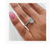 1134|JAYLA - Halo Radiant Diamond Ring 2.36 ct TCW , White Gold 18k
