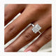 Lissa Pave Diamond Engagement Ring, White Gold 18K