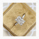 Lissa Pave Diamond Engagement Ring, White Gold 18K