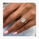 Lissa Pave Diamond Engagement Ring, White Gold 18K