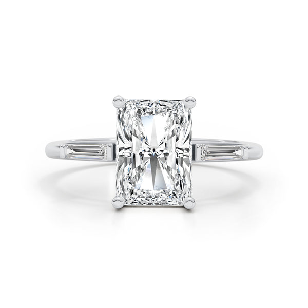 Lissa Pave Diamond Engagement Ring, White Gold 18K