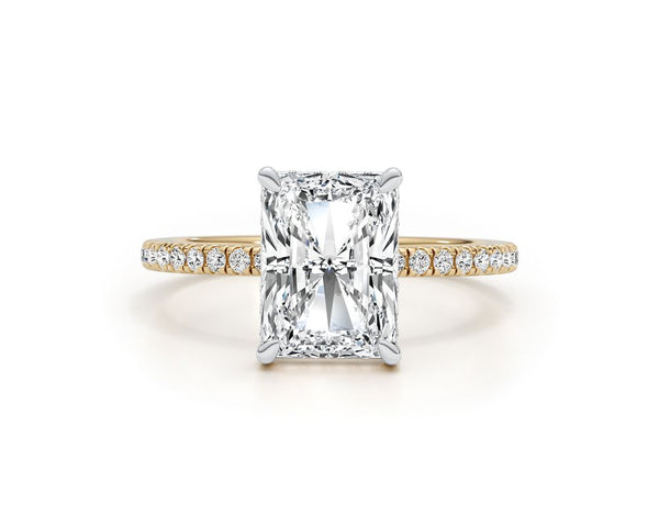 Melani - Radiant Cut 2.80 Carat Diamond Engagement Ring