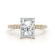 Melani Pave Diamond Engagement Ring, Yellow Gold 18K