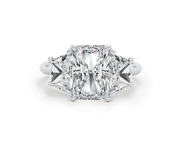 SHAYA - Radiant Cut 4 Carat Diamond Engagement Ring