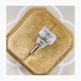 Sivan Engagement Ring 6.80 Carat White Gold