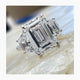 Sivan Engagement Ring 6.80 Carat White Gold