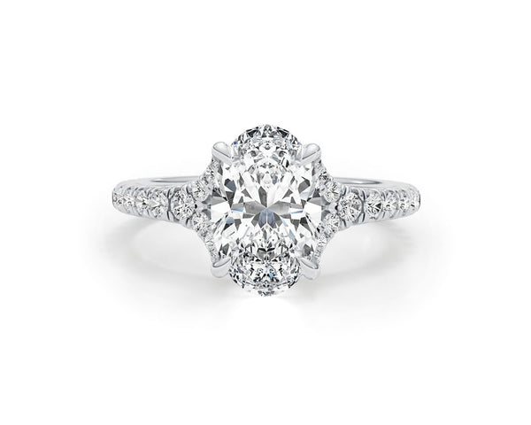 VIVI - Oval Cut 2.90 Carat Diamond Engagement Ring