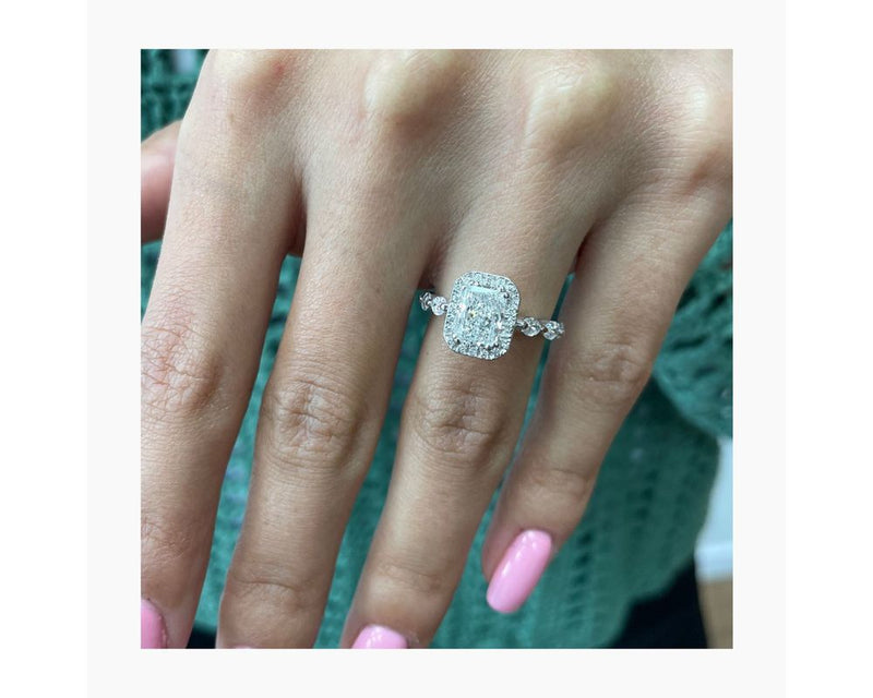 Lennox - Radiant Cut 2 Carat Diamond Engagement Ring