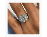 Giovanna - Radiant Cut 4.16 Carat Diamond Engagement Ring