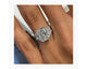 Giovanna 3 Stone Diamond Engagement Ring, White Gold 18K
