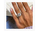 Giovanna 3 Stone Diamond Engagement Ring, White Gold 18K