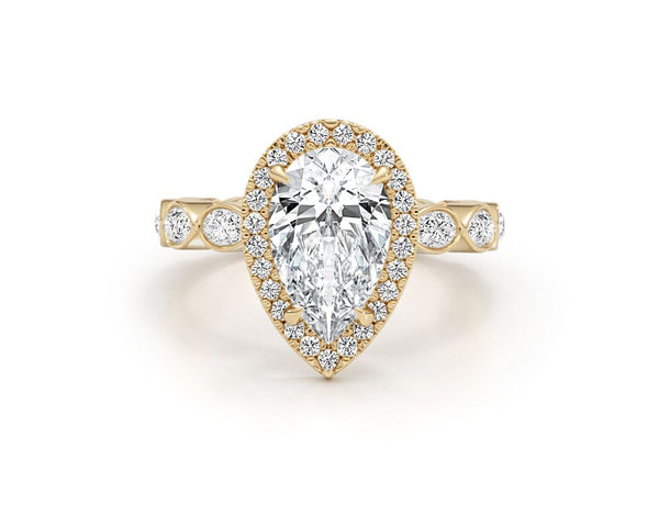 Amelie - Pear Cut 3.60 Carat Diamond Engagement Ring