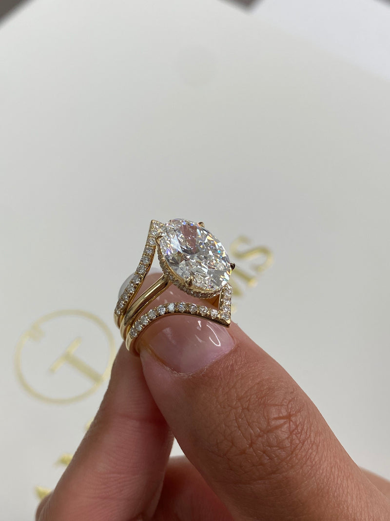 Anika Engagement Ring 4.60 carat, 18K gold