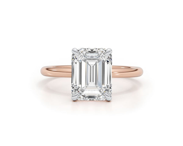 Karter - Emerald Cut 2 Carat Diamond Engagement Ring