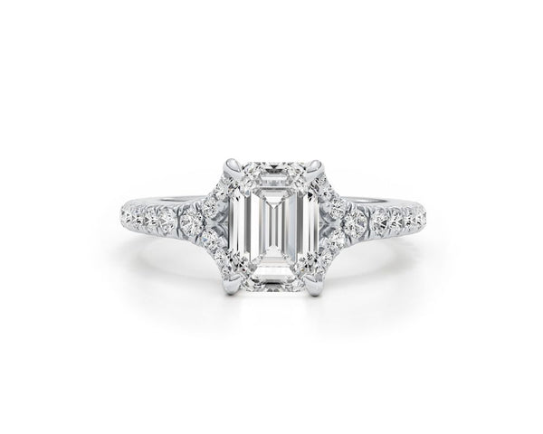 leya - Emerald Cut 2.35 Carat Diamond Engagement Ring