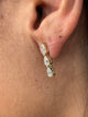 Diamond Drop Earrings 1.75 Carat Yellow Gold 14K
