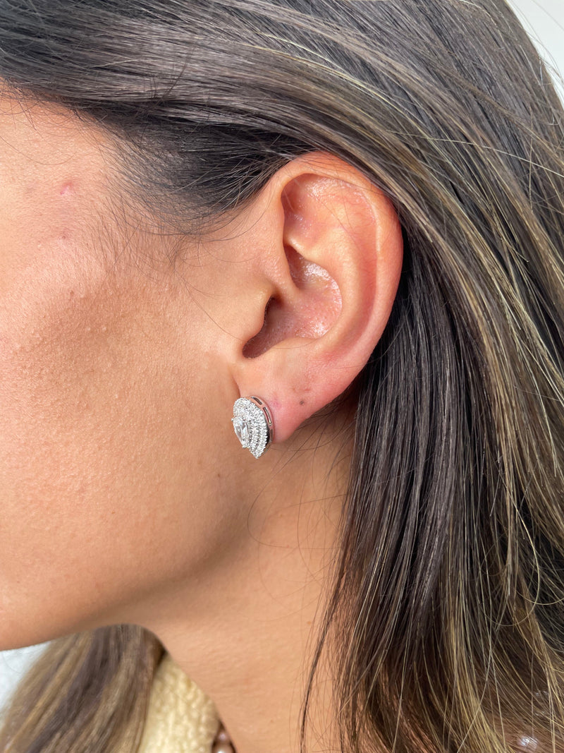 Diamond Stud Earrings 0 Carat White Gold 14K