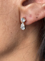 Diamond Stud Earrings 0 Carat Rose Gold 14K