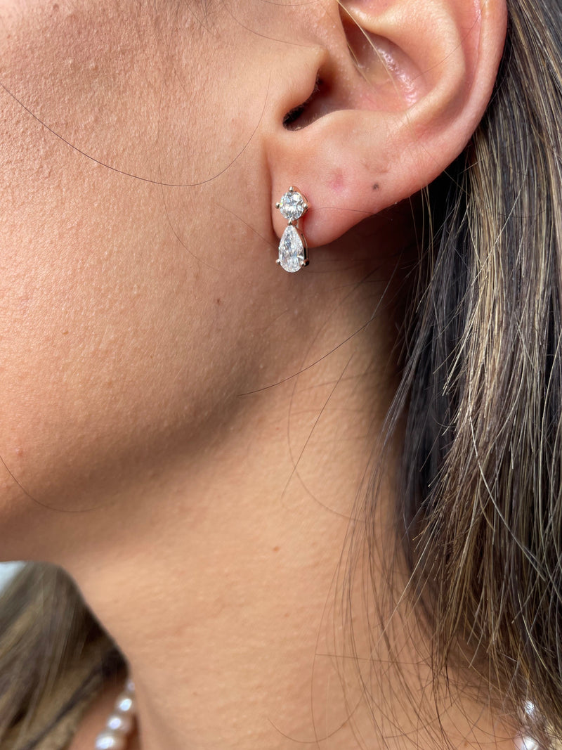 Diamond Stud Earrings 0 Carat Rose Gold 14K