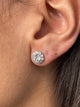 Diamond Stud Earrings 3.25 Carat White Gold